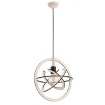 SKANDYNAWSKA LOFTOWA LAMPA WISZĄCA ALFA MINTO BIG DREWNIANA 1xE27 /  61687