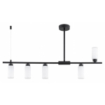 LAMPA WISZĄCA ALFA TAUR CZARNA & BIAŁA 6xE14 /  63435
