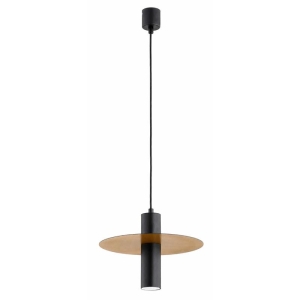 LOFTOWA INDUSTRIALNA LAMPA WISZĄCA ALFRA GREYS CZARNA & ZŁOTA 1xGU10 /  61688