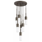 LAMPA WISZĄCA ALFA ARIZON METALIK & BIAŁY 7xE14 /  63438