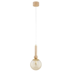 LAMPA WISZĄCA ALFA ARUNO DREWNIANA 1xE14 /  61690