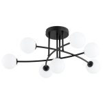 LAMPA SUFITOWA ALFA LAVINIA PRO CZARNA 7xG9 /  63441