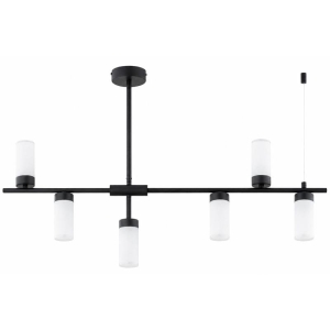 LAMPA WISZĄCA ALFA TAUR CZARNA & BIAŁA 6xE14 /  61685