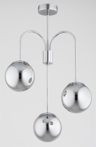 LAMPA SUFITOWA ALFA MELBI SREBRNA 3xE14 /  62678