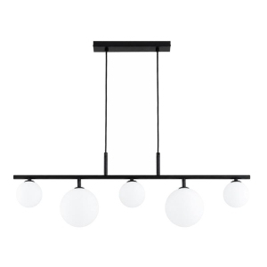 LAMPA WISZĄCA ALFA DAJMON PRO CZARNA & BIAŁA 5xG9  / 63446
