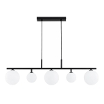 LAMPA WISZĄCA ALFA DAJMON CZARNA & BIAŁA 5xG9  / 63445