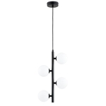 LAMPA WISZĄCA ALFA ANRI CZARNA & BIAŁA 4xG9  / 63447