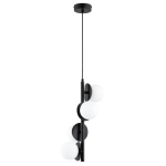 LAMPA WISZĄCA ALFA GELEN CZARNA & BIAŁA 4xG9  / 63450