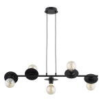 LOFTOWA INDUSTRIALNA LAMPA WISZĄCA ALFA INDIA CZARNA 5xE27  / 63452