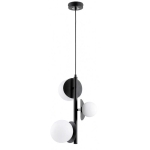 LAMPA WISZĄCA ALFA GELEN CZARNA & BIAŁA 3xG9  / 62679