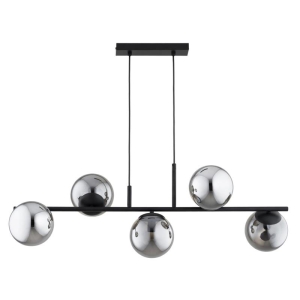 LAMPA WISZĄCA ALFA VAVILE CZARNA & SREBRNA 5xE14  / 63451