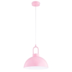 SKANDYNAWSKA INDUSTRIALNA LAMPA WISZĄCA ALFA FAVORITE RÓŻOWA 1xE27  / 61697