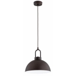 SKANDYNAWSKA INDUSTRIALNA LAMPA WISZĄCA ALFA FAVORITE DARK BROWN 1xE27 / 61694