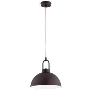 SKANDYNAWSKA INDUSTRIALNA LAMPA WISZĄCA ALFA FAVORITE DARK BROWN 1xE27 / 61694