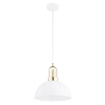 LAMPA WISZĄCA ALFA PREVO BIAŁA & ZŁOTA 1xE27 / 61703