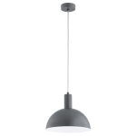 LAMPA WISZĄCA INDUSTRIALNA ALFA MODESTO SZARA 1xE27 / 61713