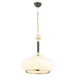 LAMPA WISZĄCA KLASYCZNA ALFA ASTORIA IMPERIAL ZŁOTA 1xE27 / 61714
