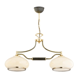 ŻYRANDOL KLASYCZNY ALFA ASTORIA IMPERIAL ZŁOTY 2xE27 / 62682