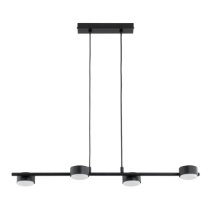 NOWOCZESNA MINIMALISTYCZNA LAMPA WISZĄCA ALFA ENISEC CZARNA 4 x GX53 / 63461