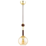 LAMPA WISZĄCA ALFA ARISTO DREWNIANA 1 x E14 / 61715