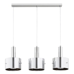 LAMPA WISZĄCA ALFA MEANO SREBRNA 3 x GX53 / 62687