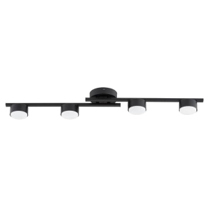 NOWOCZESNA MINIMALISTYCZNA LAMPA SUFITOWA ALFA AXUM CZARNA 4 x GX53 / 63462