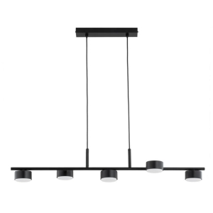 NOWOCZESNA MINIMALISTYCZNA LAMPA WISZĄCA ALFA ENISEC CZARNA 5 x GX53 / 63460