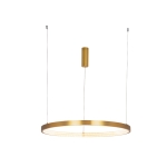 2007 LAMPA WISZĄCA LED DO WNĘTRZA 53W 3000K GOLD ALUMINIUM - AKRYL LED | 53W | 3000K | 3600Lm | CRi 80 | Triak ściemniający