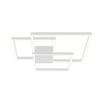 LAMPA SUFITOWA LED 2024 48W 3000K SAGRE WHITE ALUMINIUM - AKRYL LED | 48W | 3000K | 3360Lm | CRi 80 | Triak ściemniający