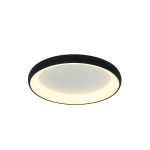 LAMPA SUFITOWA 2040 LED 32W 3000K SAGRE BLACK ALUMINUM - AKRYL LED | 32W | 3000K | 1800Lm | CRi 80 | Triak ściemniający