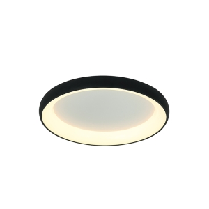 LAMPA SUFITOWA 2040 LED 32W 3000K SAGRE BLACK ALUMINUM - AKRYL LED | 32W | 3000K | 1800Lm | CRi 80 | Triak ściemniający