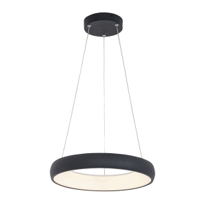 2044 LAMPA WISZĄCA LED 32W 3000K ALUMINIUM - AKRYL LED | 32W | 3000K | 1800Lm | CRi 80 | Triak ściemniający