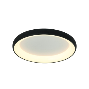 LAMPA SUFITOWA LED 2048 43W 3000K BLACK SAGRE ALUMINIUM - AKRYL LED | 43W | 3000K | 3715Lm | CRi 80 | Triak ściemniający
