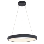 2052 LAMPA WISZĄCA LED 50W 3000K BLACK ALUMINUM - AKRYL LED | 50W | 3000K | 4080Lm | CRi 80 | Triak ściemniający