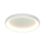 LAMPA SUFITOWA LED 2057 55W 3000K SAGRE WHITE ALUMINIUM - AKRYL LED | 55W | 3000K | 4080Lm | CRi 80 | Triak ściemniający