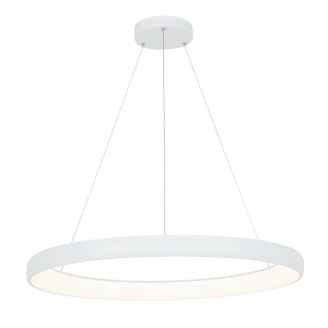 2061 LAMPA WISZĄCA LED 60W 3000K BIAŁY ALUMINIUM - AKRYL LED | 60W | 3000K | 4800Lm | CRi 80 | Triak ściemniający