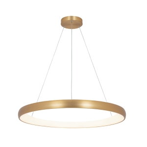 2062 LAMPA WISZĄCA LED DO WNĘTRZA 60W 3000K GOLD ALUMINIUM - AKRYL LED | 60W | 3000K | 4800Lm | CRi 80 | Triak ściemniający