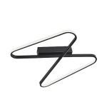 LAMPA SUFITOWA 2064 45W 3000K METAL - ALUMINIUM - SILIKON - SAGRE BLACK LED | 45W | 3000K | 3040Lm | CRi 80