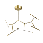 LAMPA SUFITOWA 2071 LED 49W 3000K ZŁOTE MATOWE ALUMINIUM Z SILIKONEM LED | 49W | 3000K | 3920Lm | CRi 80 | Triak ściemniający