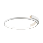 LAMPA SUFITOWA 2077 LED 39W 3000K MATOWA BIEL - ALUMINIUM - METAL - SILIKON LED | 39W | 3000K | 2084Lm | CRi 90