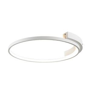 LAMPA SUFITOWA 2077 LED 39W 3000K MATOWA BIEL - ALUMINIUM - METAL - SILIKON LED | 39W | 3000K | 2084Lm | CRi 90