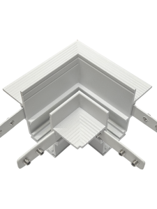 2083W-C2 GŁĘBOKO ZAGŁĘBIONY ŁĄCZNIK BEZRAMKOWY POZIOMY 90° BIAŁY – SYSTEM MAGNETYCZNY 48V