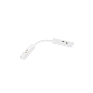 20105-W BIAŁY ADAPTER W KSZTAŁCIE L 112X23X23MM DO SYSTEMÓW OŚWIETLENIA MAGNETYCZNEGO 48V