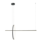 20128 LAMPA WISZĄCA LED 41W 3000K ALUMINIUM BLACK STOPNIOWANIE PRZYCIEMNIAJĄCE