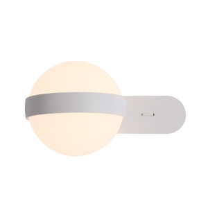 LAMPA KINKIET 20167 5,6W 3000K METAL - AKRYL MATOWY BIAŁY