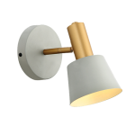 20218 LAMPA KINKIET E14 MAX 5W WHITE METAL - GOLD ALUMINUM
