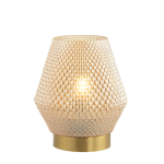 LAMPA STOŁOWA 20251 E27 MAX 25W METAL - SZKŁO