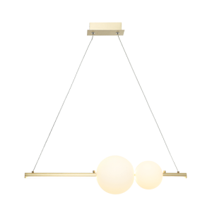 LAMPA WISZĄCA LED 22108 – 13W, 3000K, ALUMINIUM / OPALOWE SZKŁO
