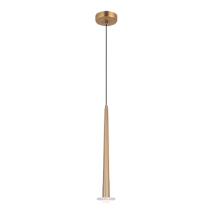 LAMPA WISZĄCA LED 22111 – 6W, 3000K, 465 LM, MATOWE ZŁOTO / BIAŁY MARMUR