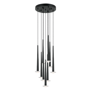 LAMPA WISZĄCA LED 22113 – 25W, 3000K, 1712 LM, CZARNA / BIAŁY MARMUR